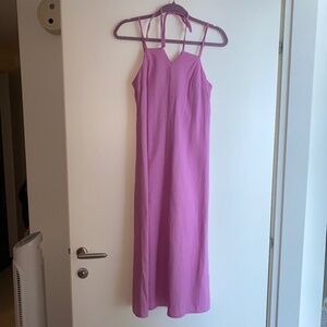Pink Linen Target dress